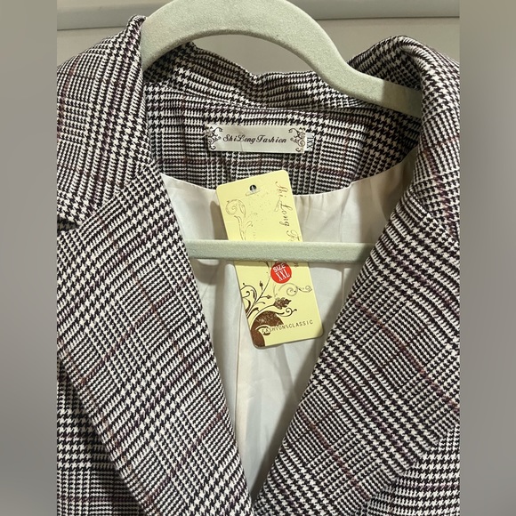 NWT plaid classic blazer - Picture 4 of 7
